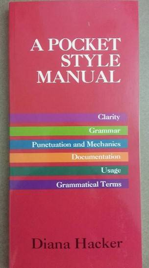 book titled: A Pocket Style Manual.